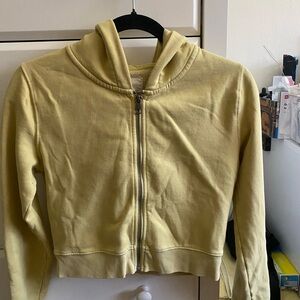 American Eagle Outfitters Yellow Hoodie Jacket